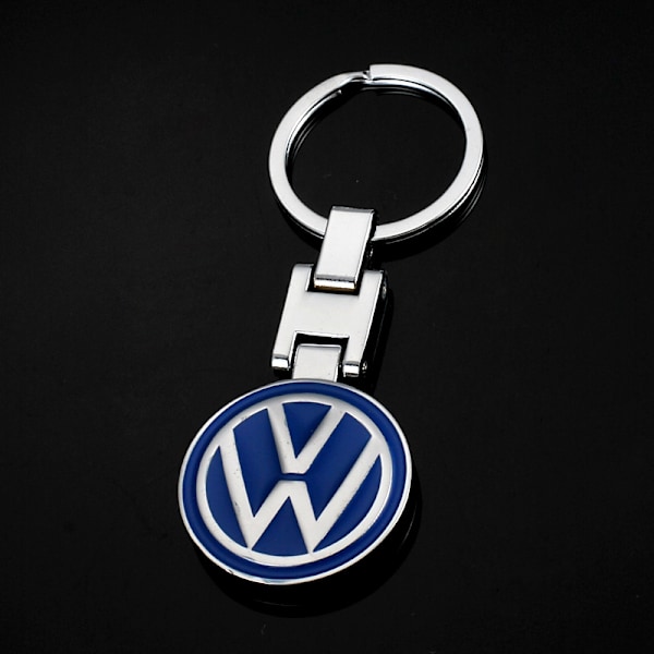 VW Volkswagen avainrengas uudella mustalla logolla, halkaisija 30 mm