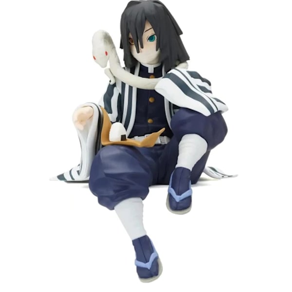 Obanai Figur Anime Djæveldræber Spiser Risboller Siddende Positur D