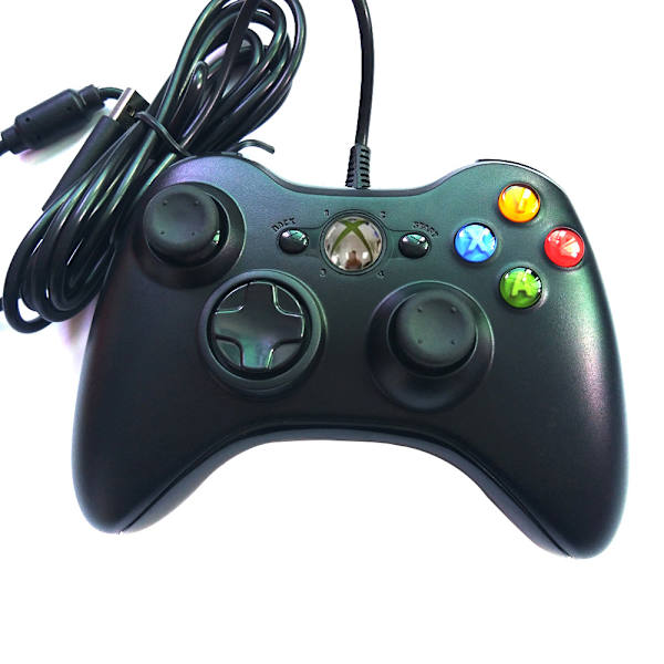Trådbunden spelkontroll, PC-spelkontroll joystick med dubbla vibrationer Tu