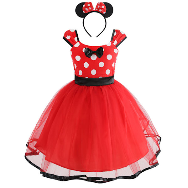 Prinsessklänning Minnie Mus - Prinsessklänning Flickklänning Sommarklänning - Minnie