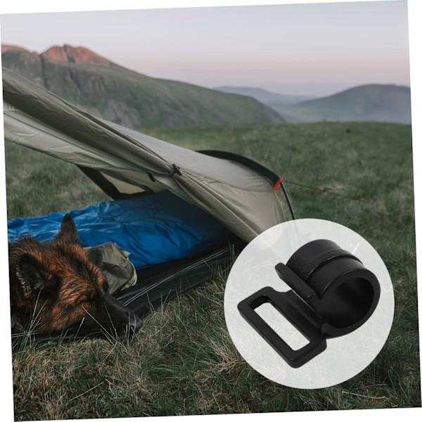 20 st Tältstång Tillbehör Presenningklämmor Tält För Camping DIY Tältklämmor Presenningklämmor Plast Campingklämmor Svart Plastklämma Tältklämma