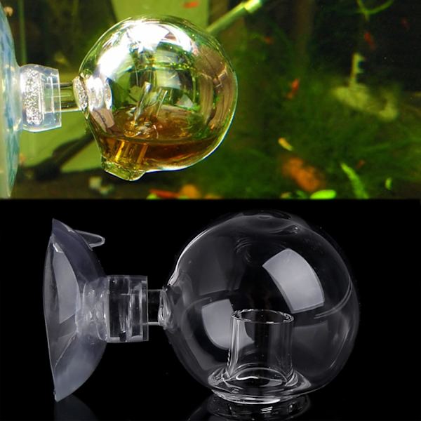 Akvarium CO2-monitor, 4 st fiskakvarietest med sugkopp, återanvändbar, effektiv monitor för akvarium, vattentank, CO2-koncentrationsmätning