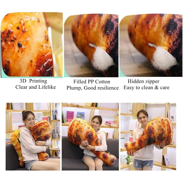 Kycklingben fylld plyschleksakskudde, 3D-simulering matformad kudde, Cre