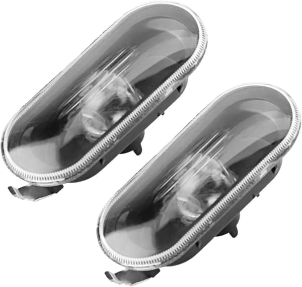 Blinklys, 2 stk. sideblinklys til bil med sort lampedæksel, passer til Bora/Golf 4/MK4