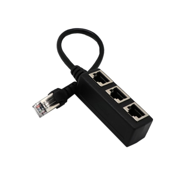 RJ45 Ethernet-kabeldelare, 1 till 3 kabel Ethernet-delare lämplig för S