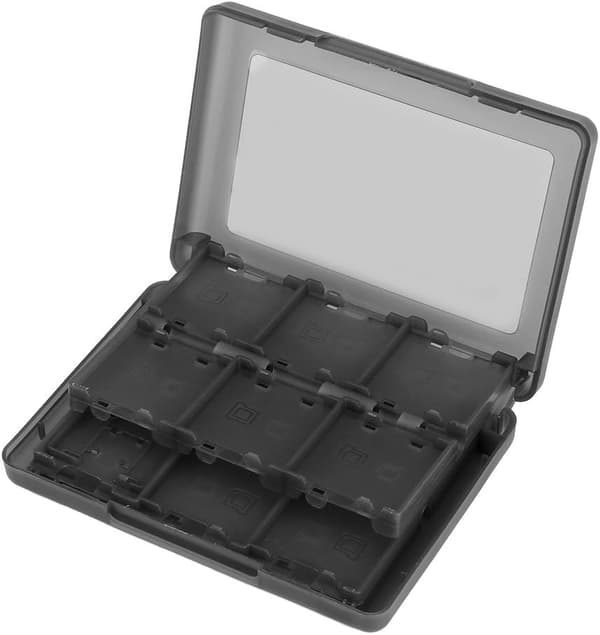 28 i 1 PP Plast Opbevaringsboks til 3DS DSL DSI LL Videospil Sort