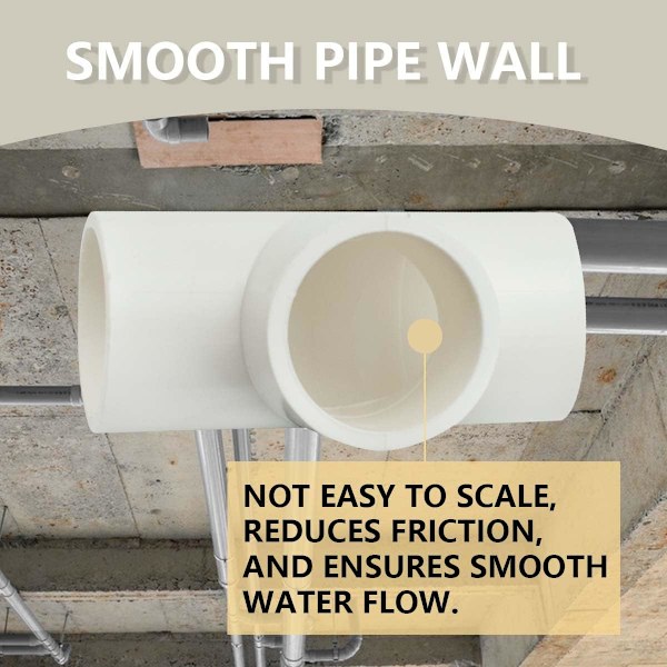 20 kpl 20 mm (1/2\") PVC-U-putkiliitin kolmitiehanaan letkukytkennän puutarhan vesiputken liitäntäliitin
