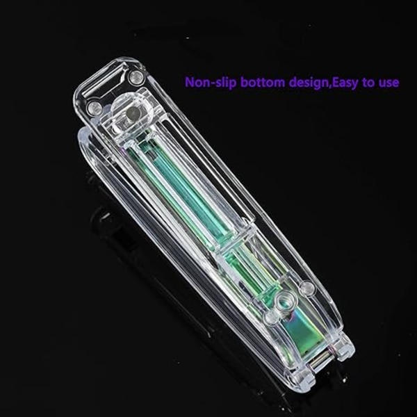 Akrylhäftapparat med originell design, transparent form, för kontor och hem