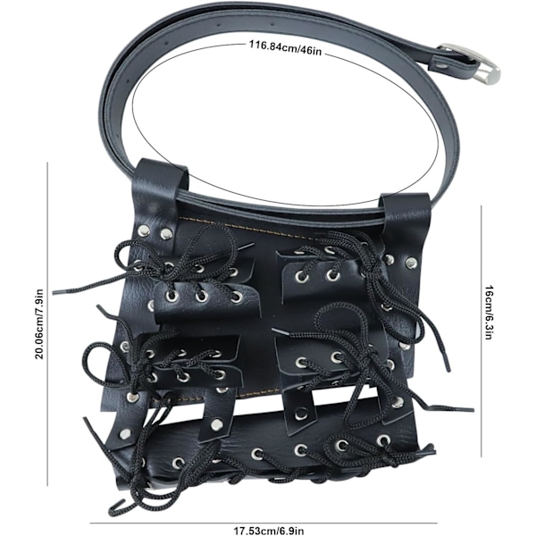 Retro Middelalder Sværdbelte Holster for Saber, Zoro, Katana, Dolk, Sværd Kostyme Tilbehør for Sværd Cosplay Rekvisitter
