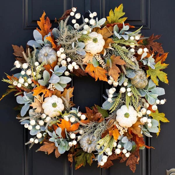 Dörr Höst Höst Krans Thanksgiving Kransar Holiday Dekor Simula
