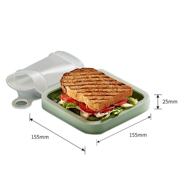 2-delt sandwichbeholdere til madkasser og måltidsforberedelse
