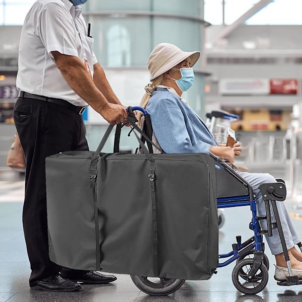 Fällbar Rullstolsförvaringsväska - 106,7 x 71 x 23 cm - Skyddande Överdrag för Rullstol och Scooter