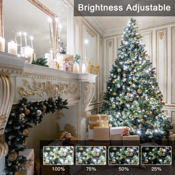 Julelys utendørs 800LED/330FT Super Long String Lights Vanntett F