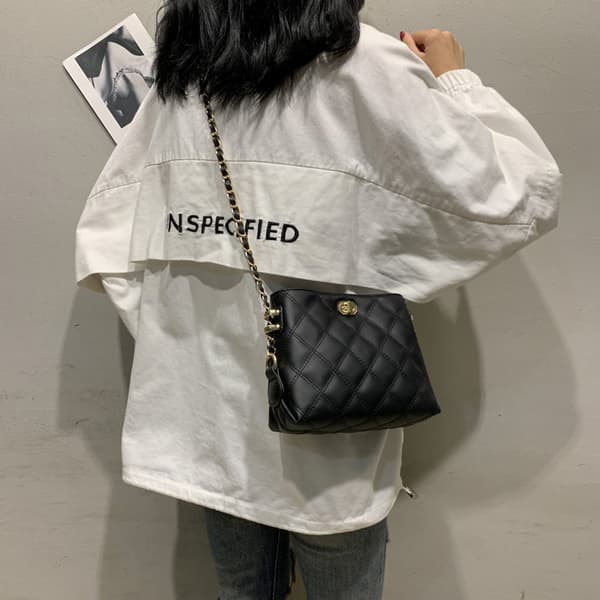 Små Crossbody Tasker kompatible med Dame Håndtasker Mode Læder Letvægts Skuldertaske Sort