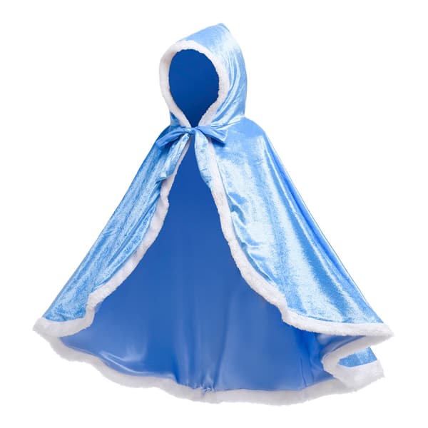 Pige Udklædningshætte Kappe Kostume til Prinsesse Kapper blå 130