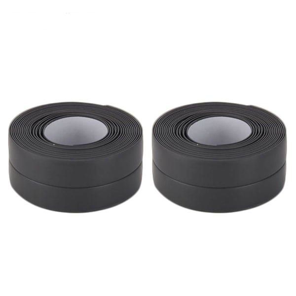 2 st Badrumslister, 3,2m*3,8cm Självhäftande Vattentät Remsa, PVC Självhäftande Tätningstejp för Badkar, Badrum, Kök, Anti-mögel, Fogning (Bl
