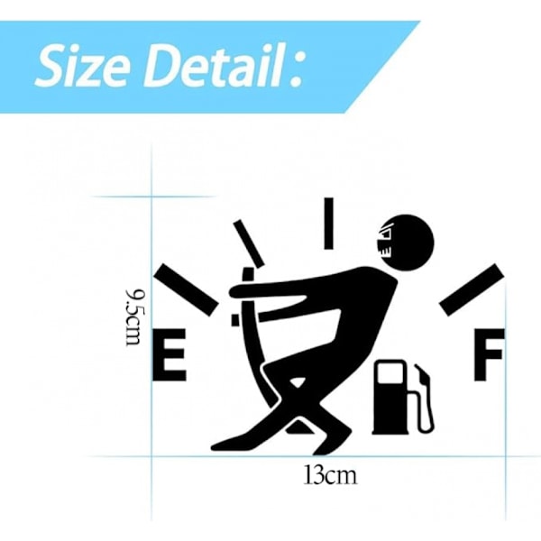 Humor Bilsticker, Høy Bensinforbruk Klistremerker, Tom Bensintank Klistremerker for