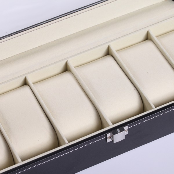 Luxury Watch Box / Watch Box for 6 Watches Black