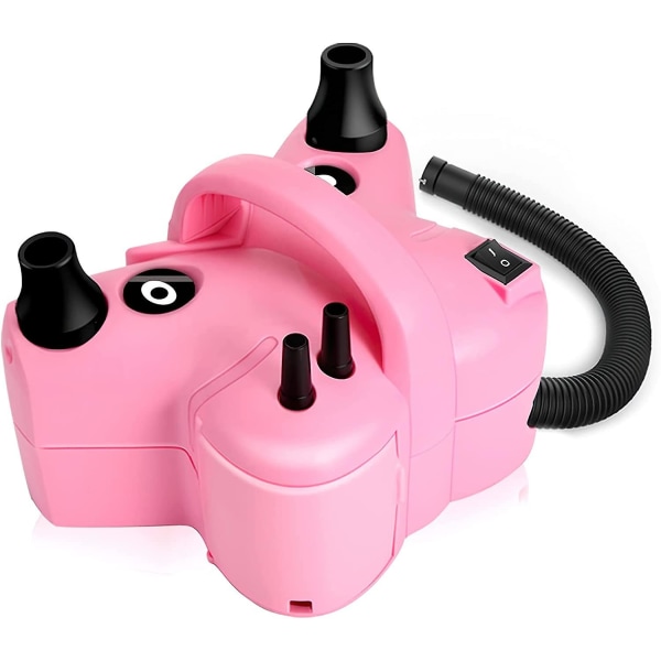 Elektrisk ballongpumpe, 600w 3 i 1 elektrisk pumpe, luftpumpe inflator/deflator for svømmering, luftmadrass, fest, bursdag, bryllup