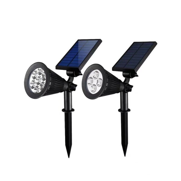Solcelle Spot Light Udendørs, 7 LED Farveskiftende 2-i-1 Sol Landskab Spotl