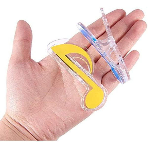 10 stk. Musik Symboler Binder Clips, Nod papir Klemme, til Nod Papir, Dokumenter, Noter Fotos - Kontor Forbrugsvarer, Diskantnøgle og Ottende Note, 5 C