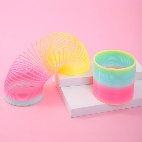 Spiral Stair Spring Rainbow Magic Rainbow Spring flerfarget en størrelse