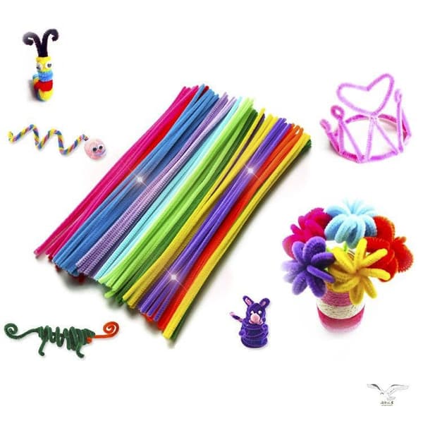 Håndverkssett - Pipe cleaner, 100 stk