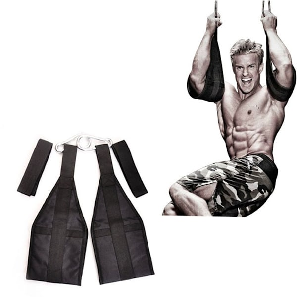 Pull Up Belt Ab Sling Straps Fitness Workout Abdominal Carver Chin Up Sit U