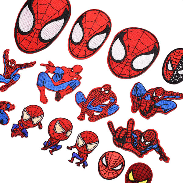 20 Dinosaur Spider-Man broderte lapper