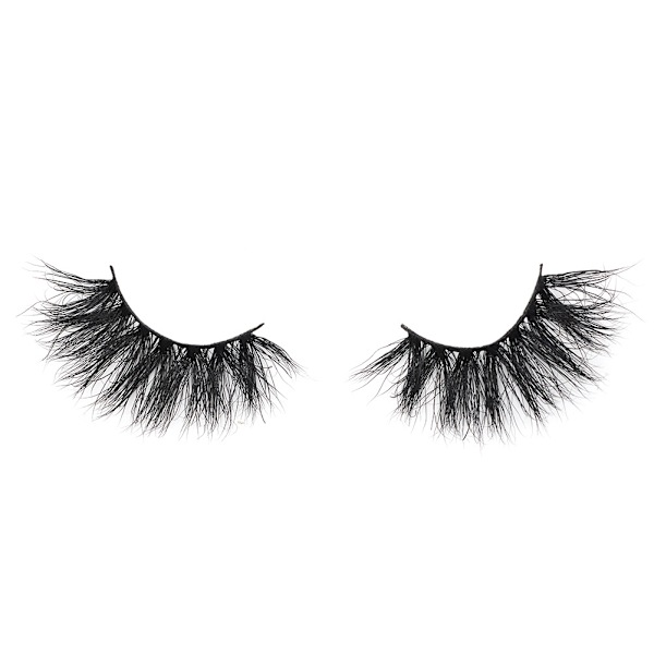Falska minkfransar Naturlig look Fluffy Fake False Eyelashes 3d Wispy Lashes Long Lashes Bulk för kvinnor