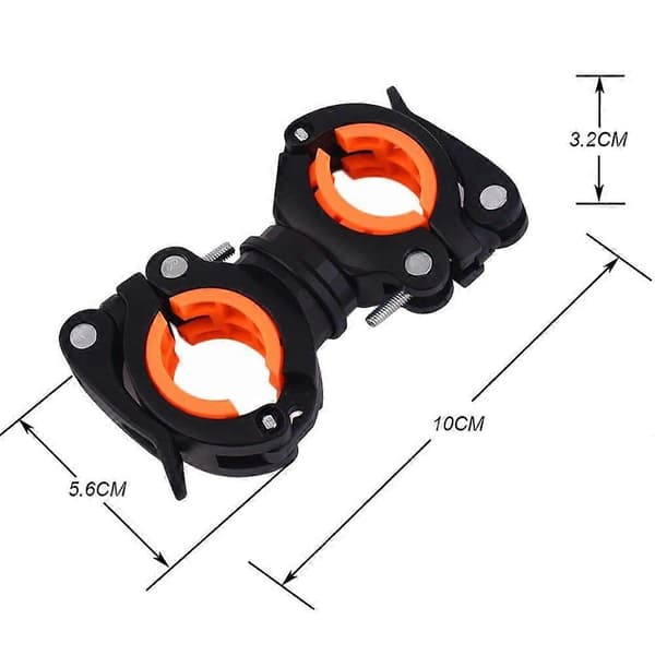 2-pack Cykellampfäste, Cykellampa Monteringsfäste, Cykellampfäste
