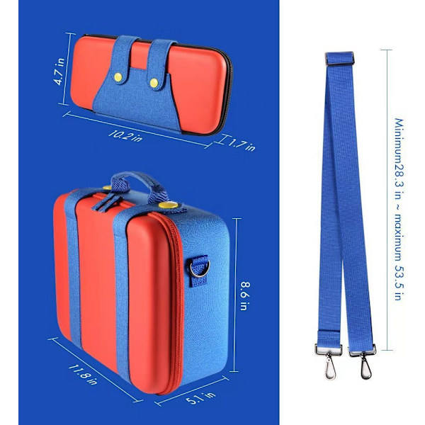Nintendo Switch förvaringsväska stor Mario svärmorsväska oled komplett tillbehör väska bärbar crossbody handväska
