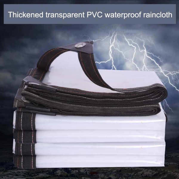 Clear Protective Tarp, with Eyelet Water Resistant Poly Tarp Ideal for Camp