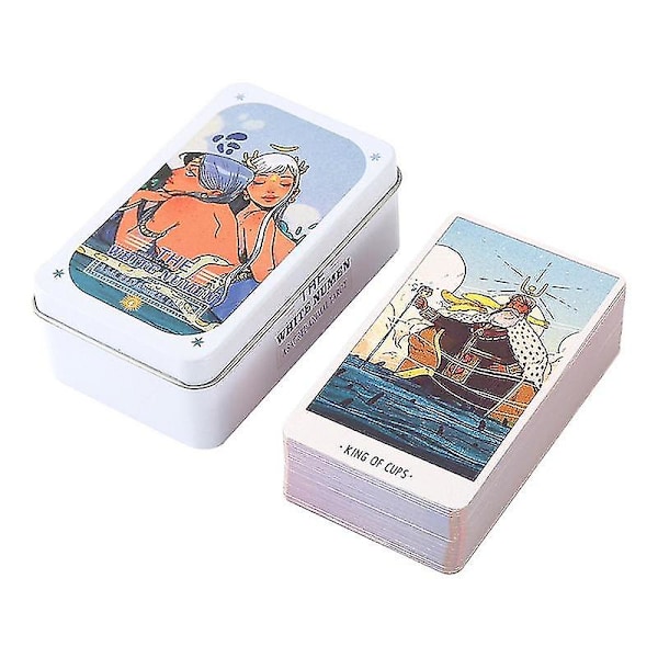 Vit Numen Heligt Djur Tarotkort För Nybörjare Klassisk Traditionell Tarotlek För Spådom Spådom Brädspelskort