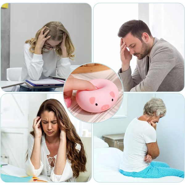 3 stk. Piglet Dumpling Squishy, Sensoriske Legetøj Angstlindring Produkter Piglet med