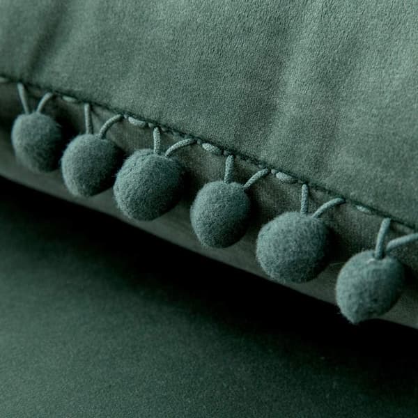 Jul Dekorativa Kuddfodral 18x18 Mörkgrön Kuddar 2-pack