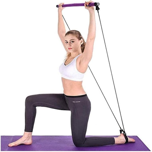 Multifunksjonell Pilates-stang Yoga Pull Rod Bærbar Hjemmebruk Pipe Los