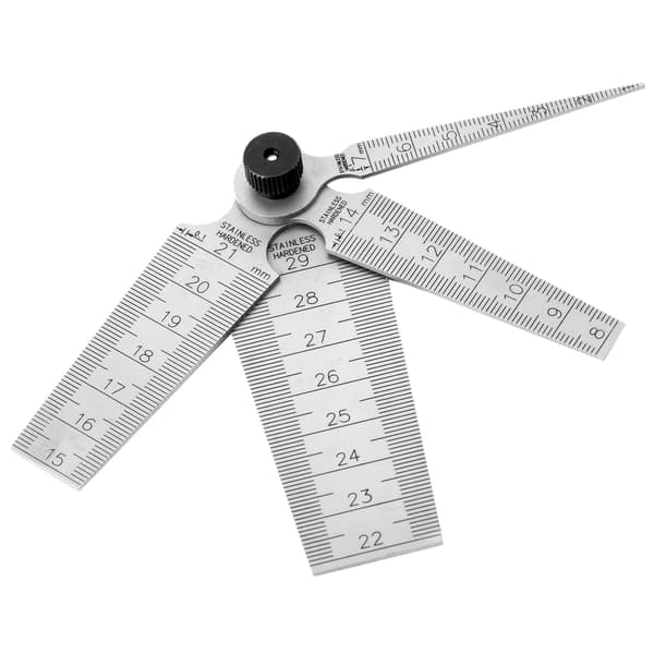 1 Set Konisk Mätare Hög Precision Rostfritt Stål Kil Spets Hål