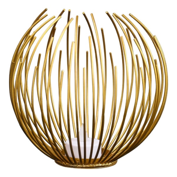 Kattokruunu kynttilänjalka Creative Iron Ornament Ornament Gold 15*15.5CM