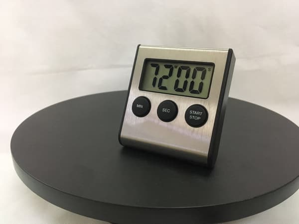Mini Digital Timer, 24-timers format, Nedtælling og Stopur, til køkken, S