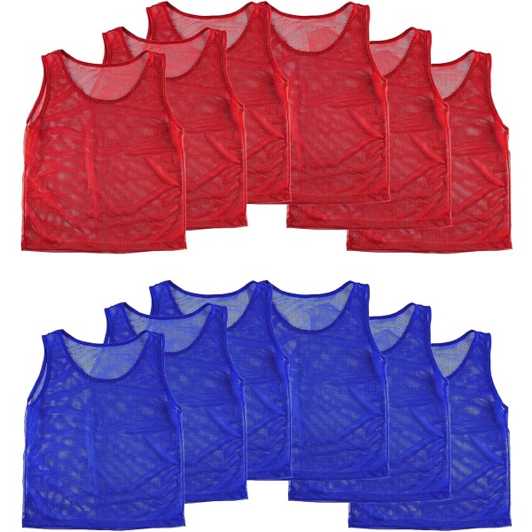 Nylon Mesh Scrimmage Team Practice Vests Pinnies Jerseys för Barn Ungdom