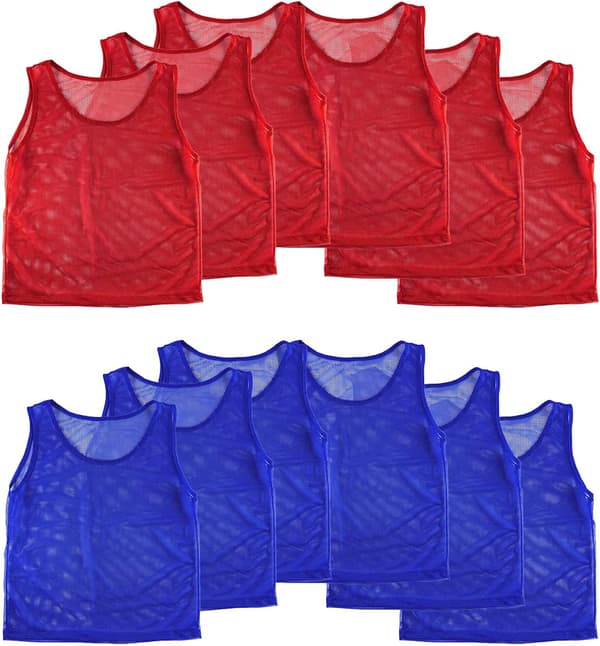 Nylon Mesh Scrimmage Team Practice Vests Pinnies Trøjer til Børn og Unge