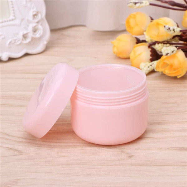 30 stk. 20ml Rosa Plastik Tomme Genopfyldelige Makeupkrukker, Rosa, 20ml (4*4*2.8cm)