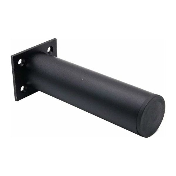 Sett med 4 justerbare møbelben i matt sort, aluminiumslegering 38x150mm, T