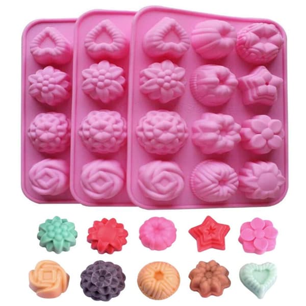 Kage, brød, wienerbrød, svamp, chokolade bageform - 6 hulrum