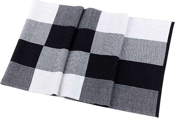 Halsduk för män, höst/vinter, enkel och elegant, stickad halsduk - 180*30cm, randig
