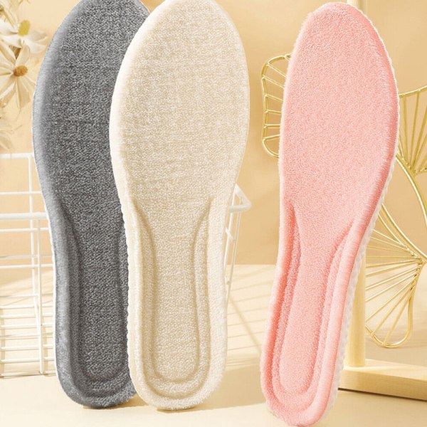 3 par termiske sko indersål Unisex Velvet Tykke Varme Vinterfødder