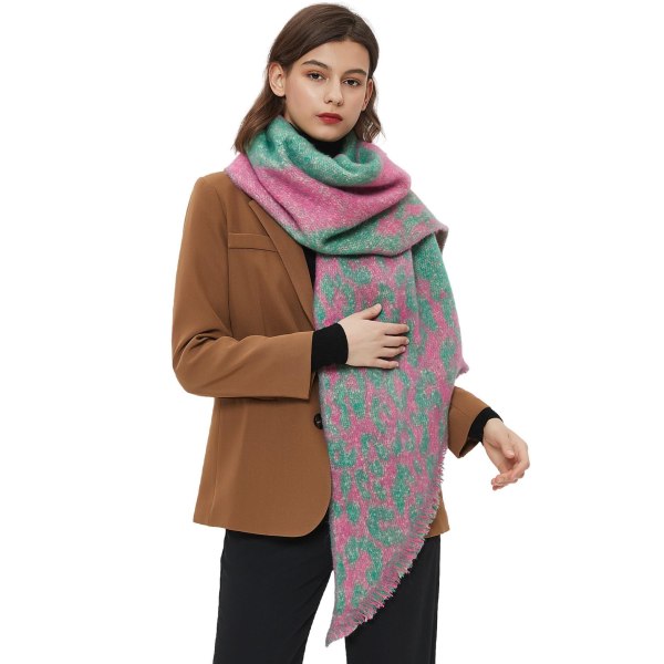 Naisten huivit, Shaalit ja Kääreet iltapukuihin Pashmina Shaalit Suuri Peitto Kääre Shaali Huivit pinkki vihertävä 240x40cm