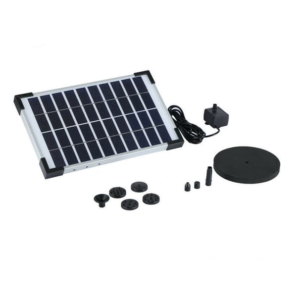 Solfångare Vattenpump Kit Nedsänkbar Pump för Solenergi Drivna Fontän Damm