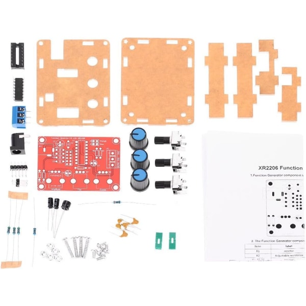 XR2206-sarjan korkean tarkkuuden funktiogeneraattorin DIY-sarja Siniaalto/kolmioaalto/neliöaalto